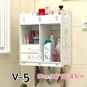 Wall Mounted Bathroom Storage Cabinet - White