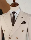 Beidge and Brown Mix Suit - 3