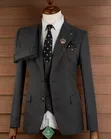 Charcoal Grey Double Button Suits - 1