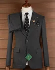 Charcoal Grey Double Button Suits - 2
