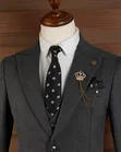 Charcoal Grey Double Button Suits - 3