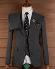 Charcoal Grey Double Button Suits - 4