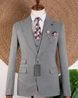 Light Grey 3-Piece Suit - 1