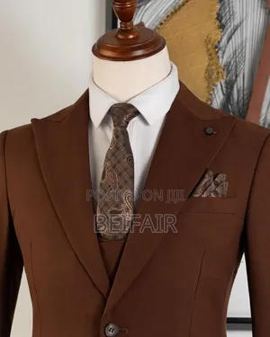 Deep Brown Men's Suit - Brand Kali