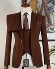 Deep Brown Men's Suit - Brand Kali - 4