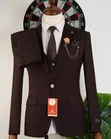 Brown Smart Suit - Men's - 3