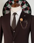Brown Smart Suit - Men's - 5