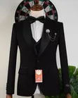 Black Bright Tuxedo Suit - Men's - 5