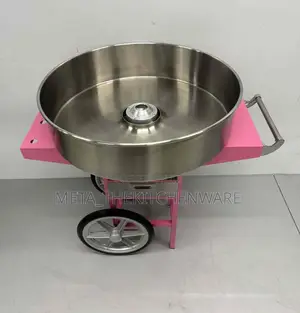 Commercial Electric Candy Floss Machine with Cart 0.9kW, 73cm