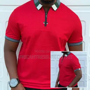 Avogan Men's Slim Fit Polo T-Shirts - Quarter Zip