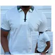 Avogan Men's Slim Fit Polo T-Shirts - Quarter Zip - 4