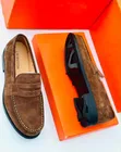 Men's J.M. Weston Leather Loafers - 5