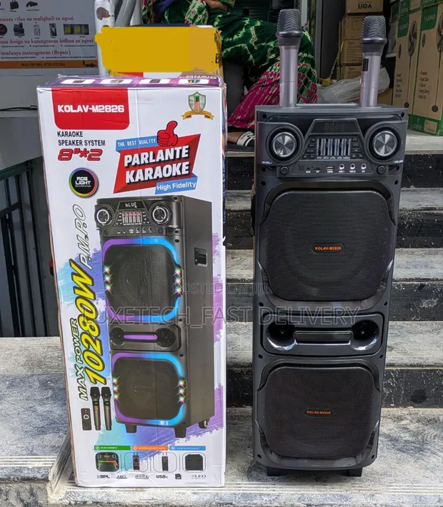 Kolav M2826 Party Box Speaker na Maikrofoni 2 za Wireless - 1