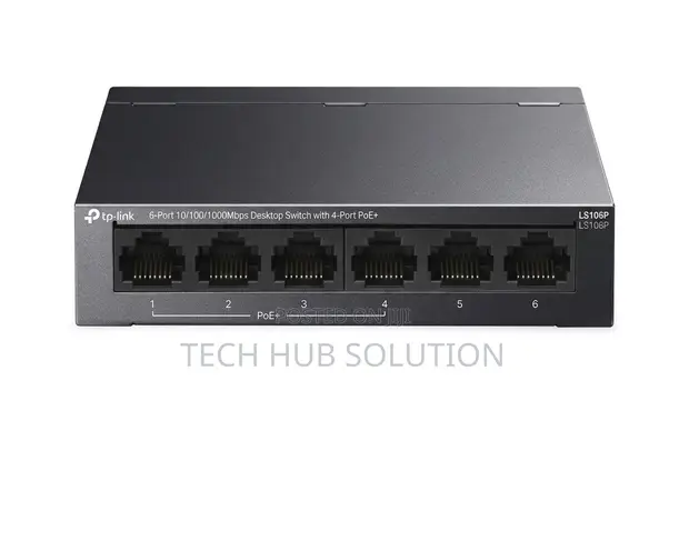 TP-Link LS106P 6-Port PoE+ Switch - 1