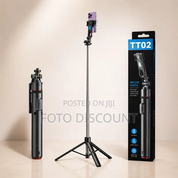 TT02 Bluetooth Selfie Stick Tripod - 1