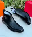 Men's Travolta Boots - Full Black Leather - 4