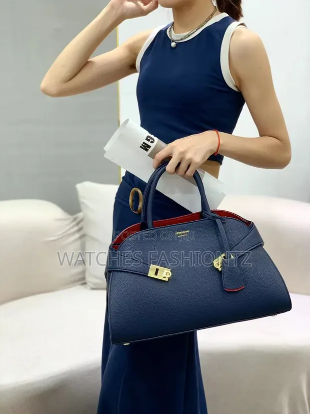 Elegant Fouganza Handbag - Genuine Leather - 1