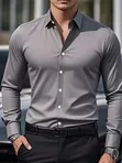 Classic Men's Cotton Casual Shirt - 1