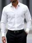 Classic Men's Cotton Casual Shirt - 2