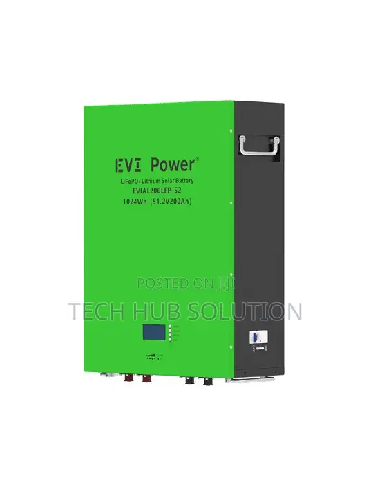 Deye EVI Power 51.2V 100Ah LiFePO4 Lithium Battery - 1