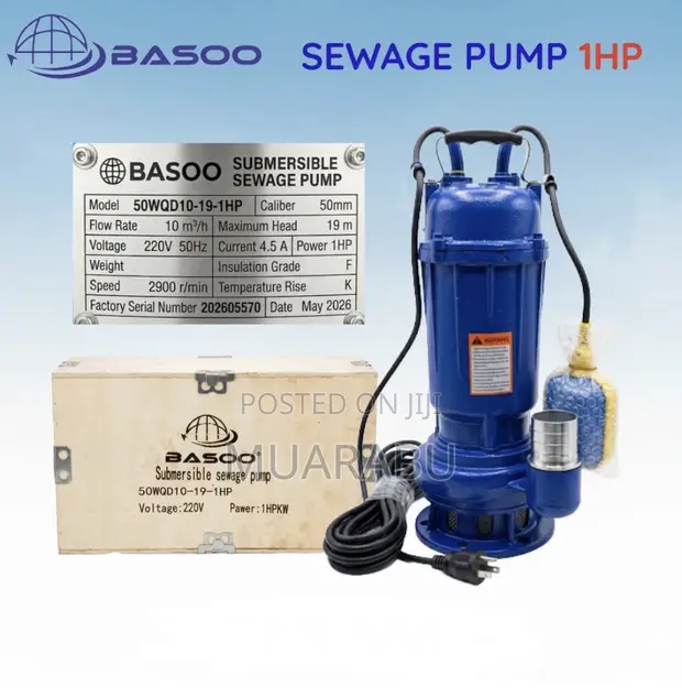 Basoo Sewage Pump 1hp - 1