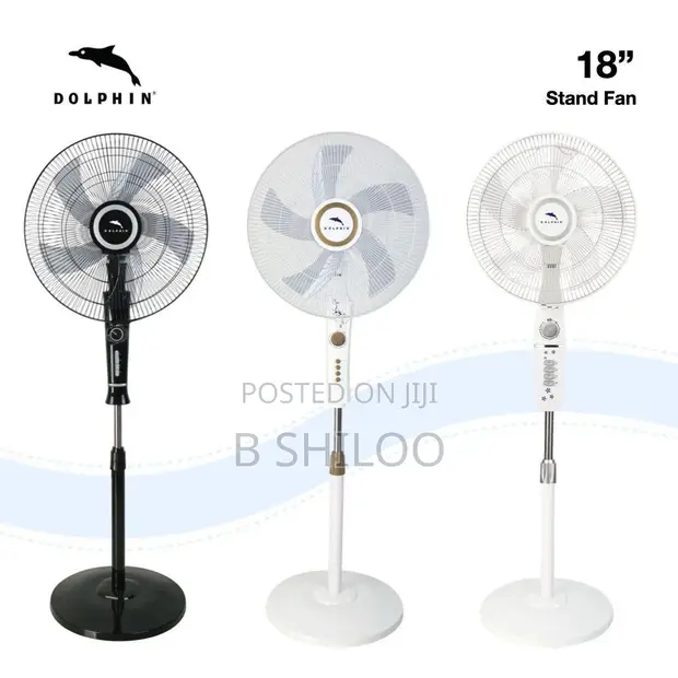 Dolphin Free Standing Fan 18" - 1