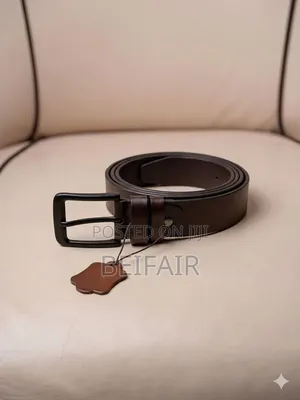 Durable Leather Waist Belt - Men's