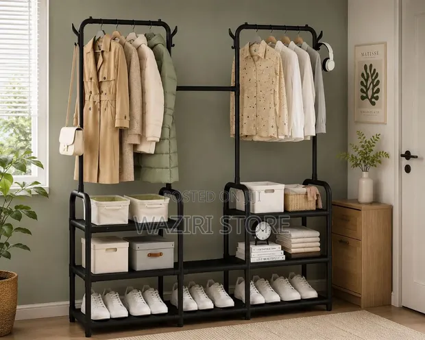 CTI Multi-Functional Coat and Shoe Rack - 1