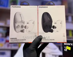 Kifaa cha Masikioni cha Porodo Wireless TWS na Panya