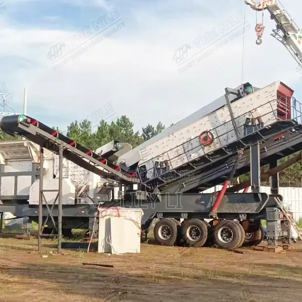Mobile Wheeled Impact Crushing Plant with Vibrating Screen - 1