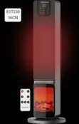 Frigidaire Tower Fan Heater with Fireplace Display 2000W - 2