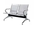 2-Seater Metal Waiting Bench - 1