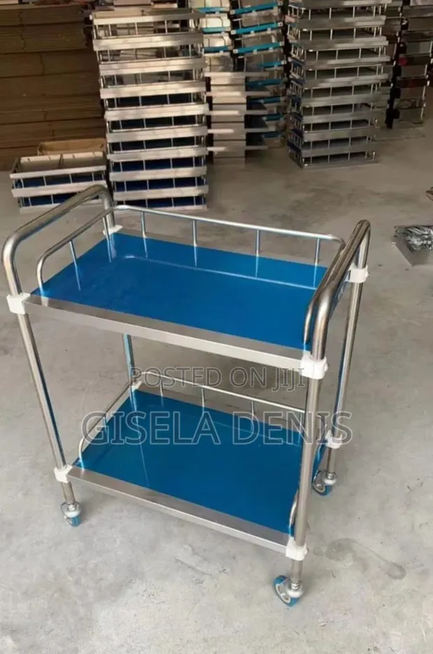 Stainless Steel Medical Instrument Trolley - 1