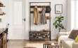 Multi-functional Clothes Rack with Shoe Storage Bench - 2