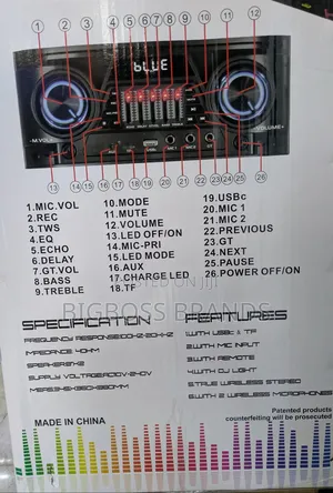 Kolav-M2826 Karaoke Speaker with 2 Microphones