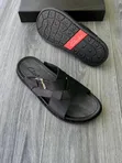 Men's Clarks Leather Sandals - Brown - 4