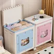 Foldable Plastic Clothes & Toy Storage Cabinet - 70L - 2