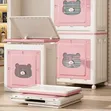 Foldable Plastic Clothes & Toy Storage Cabinet - 70L - 3