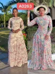 African Style Long-Sleeved Breathable Floor-Length Dresses - 1