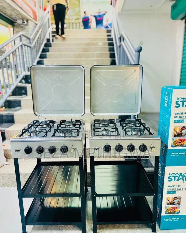 Winning Star 4-Plate Gas Jiko with Stand - 1