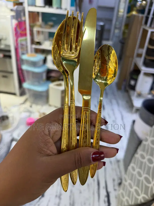 Gold Cutlery Set (6 Pieces) - 1