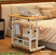 Portable Adjustable Laptop Table with Wheels - 1