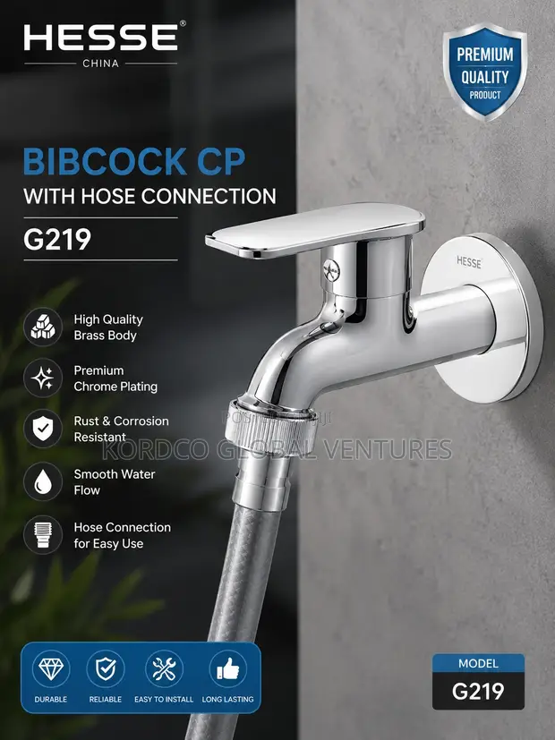 Bibcock CP with Hose Connection - 1