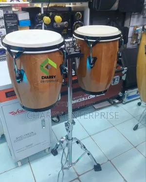 Musical Tumba Conga Drums Set with Stand