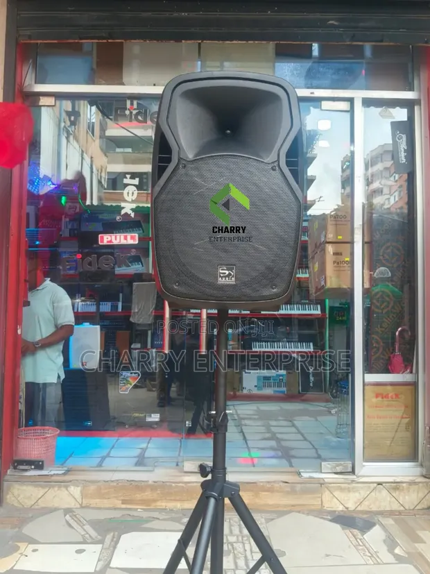 Sy Audio 15" 1500W Rechargeable Speaker with Stand - 1
