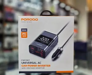 Porodo Universal AC Car Power Inverter