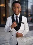 77kids White Boys' Suit (6-12 Years) - 2