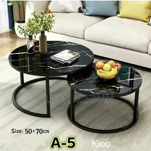 Black Round Coffee Table