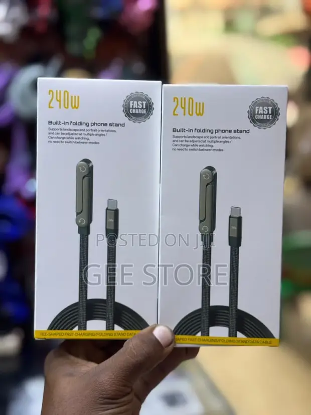GE 240W Phone Charger with Built-in Stand - 1