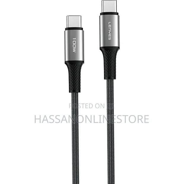 Lenyes LC562 Type-C to Type-C Braided Fast Charging Cable 100W 2M - 1